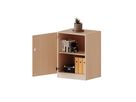 Schrank mit Sockel, 1 Tür abschliessbar (Türanschlag links), 1 Einlegeboden, B 60 x H 82 x T 40 cm