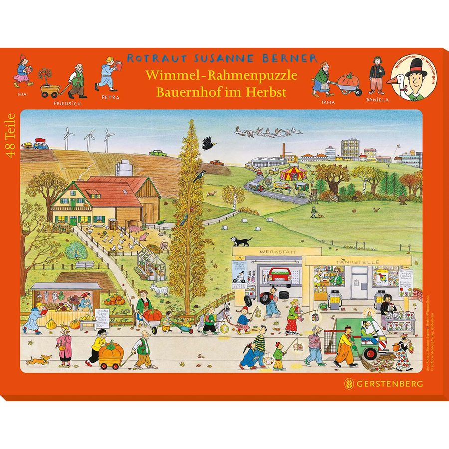 Herbst-Wimmel-Rahmenpuzzle 48 Teile