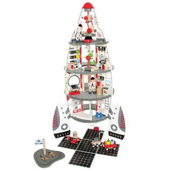 Raumschiff mit Zubehör