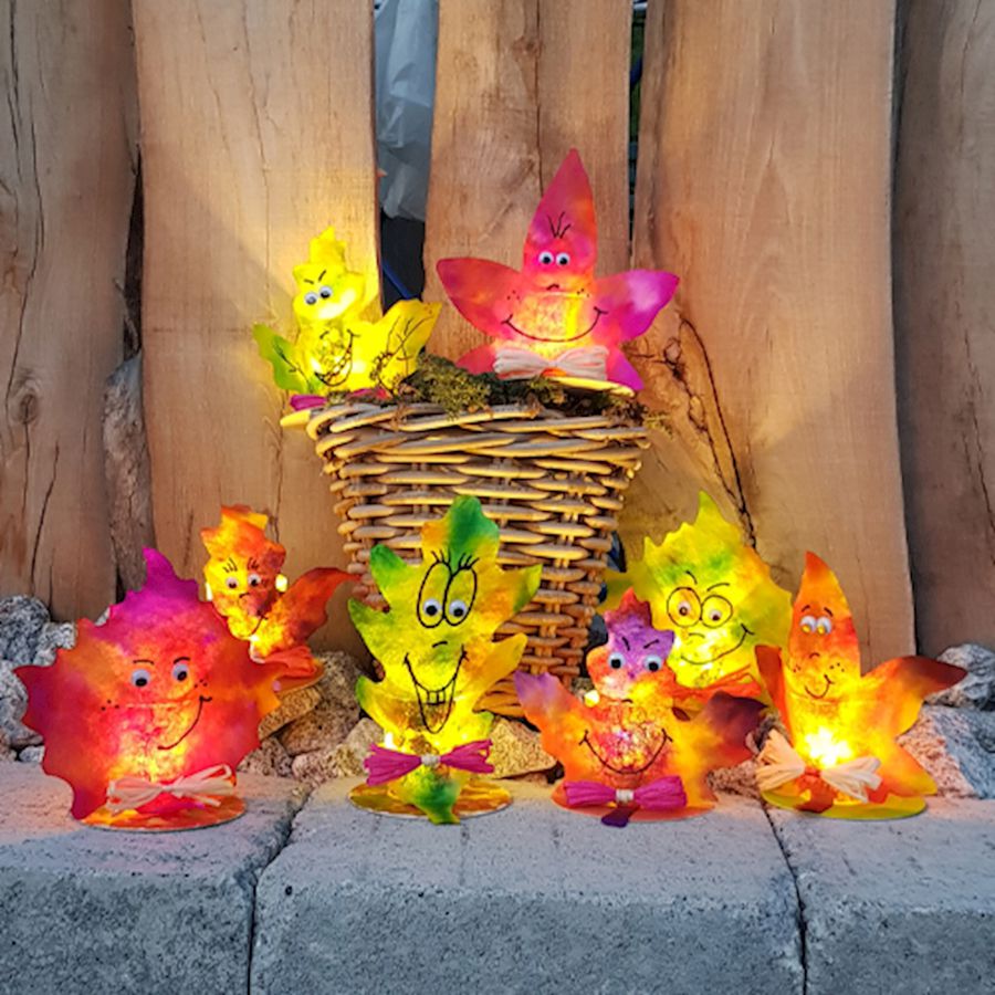 Leuchtende Herbstblätter