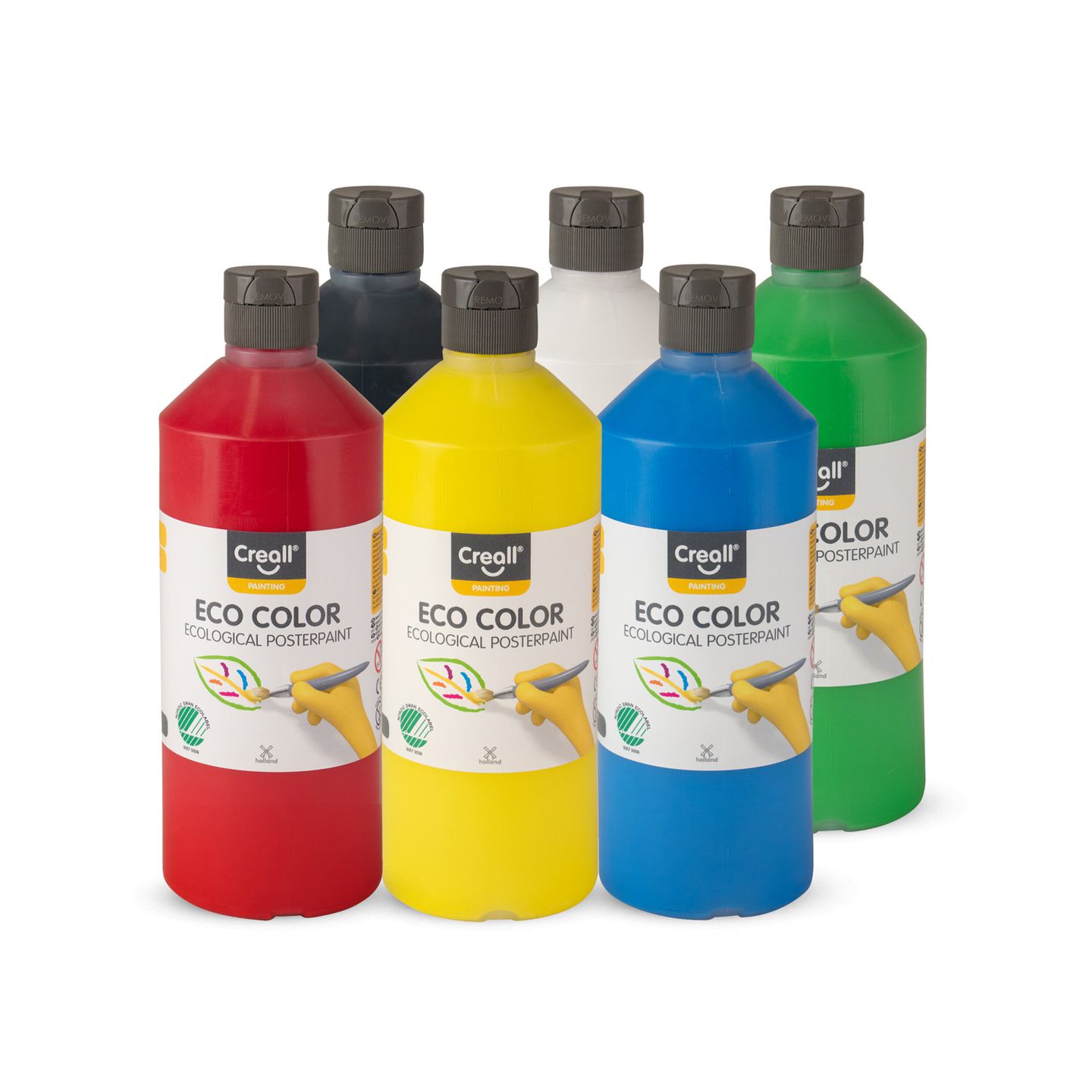 Eco color Plakatfarbe 6 x 500 ml