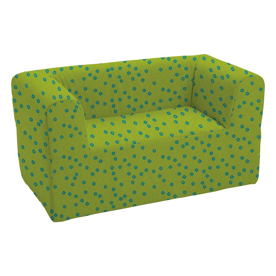 Kindergarten-Sofa 2-Sitzer mit Stoffbezug, Sitzhöhe 30 cm