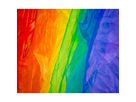 Regenbogen-Organza-Stoff