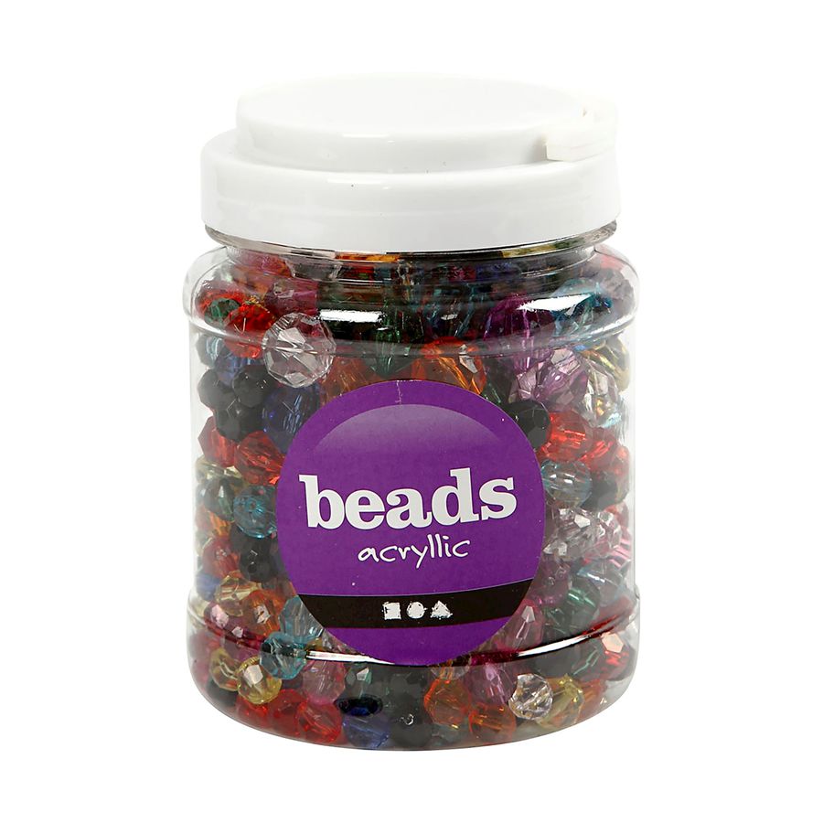 Facettenperlen Mix, 500 g