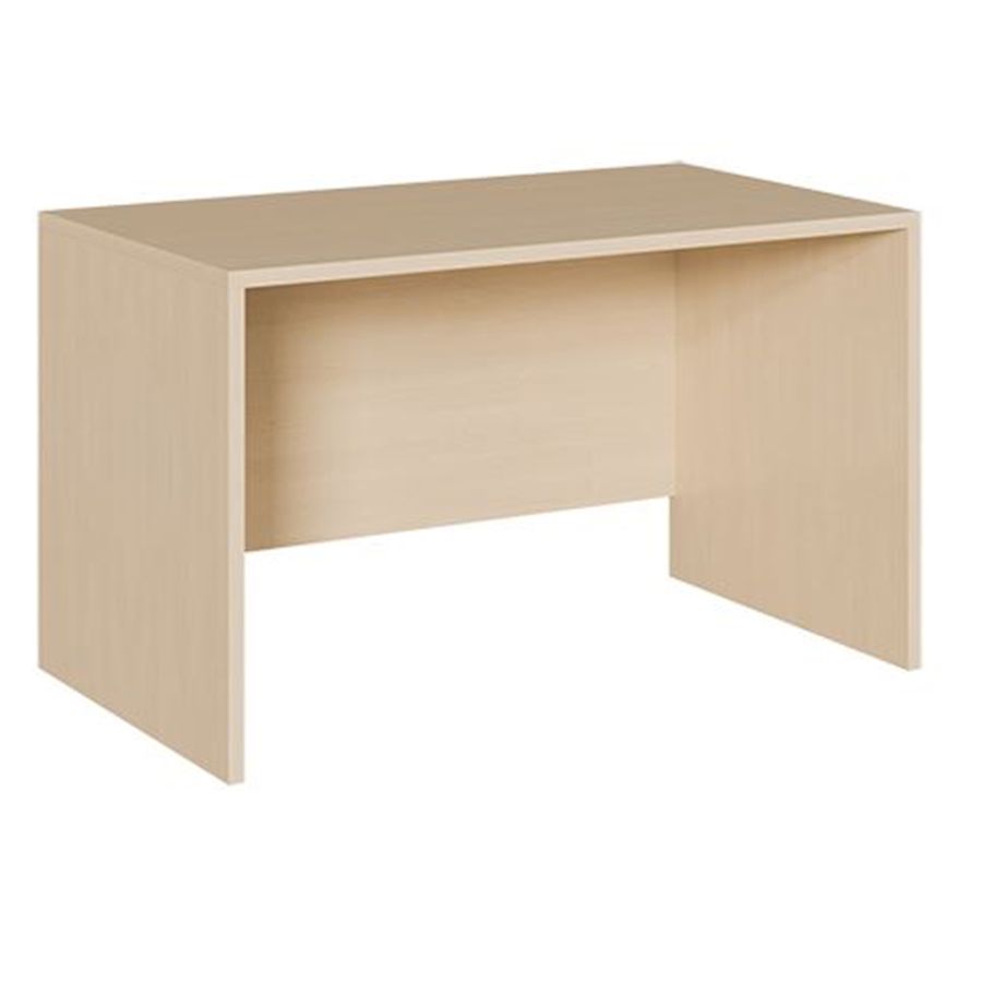 Wangenschreibtisch, B 78 x H 76 x T 85 cm, Dekor Birke
