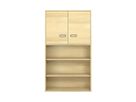 Pureo Türenschrank unten offen, Furnier
mit 3 Einlegeböden
B 100 x H 175 x T 42 cm