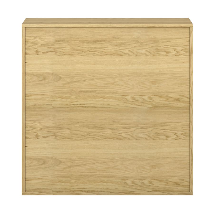 Pureo Materialschrank Furnier mit 12 Kästen, mit 4 Einlegeböden, B 100 x H 100 x T 42 cm