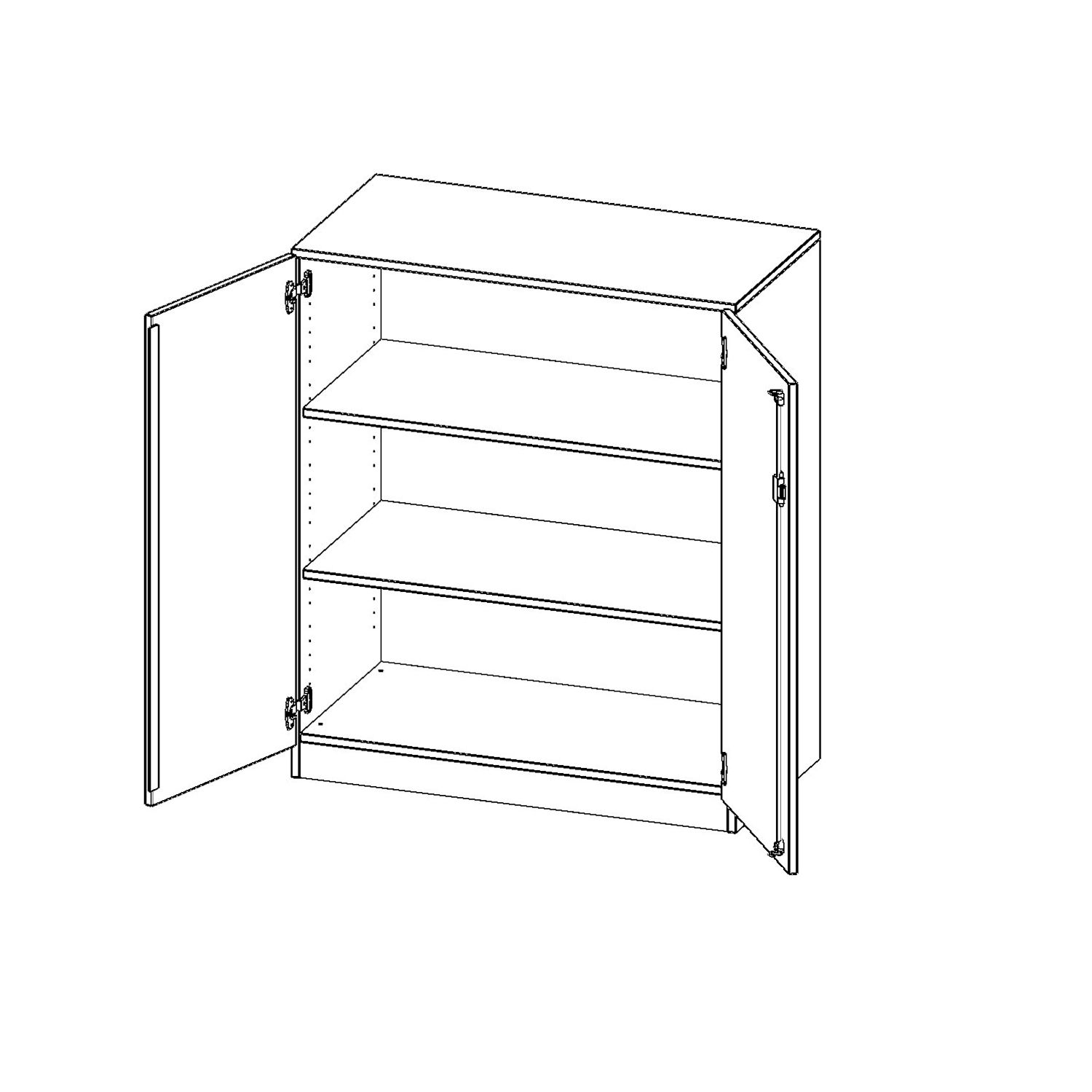Doppeltürenschrank, B 100 x  118 x T 40 cm
