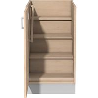 Anbau-Aufstiegshilfe für Tiefe 90 cm in 0001 Ahorn, Tür links, B 50 x H 86,2 x T 70 cm