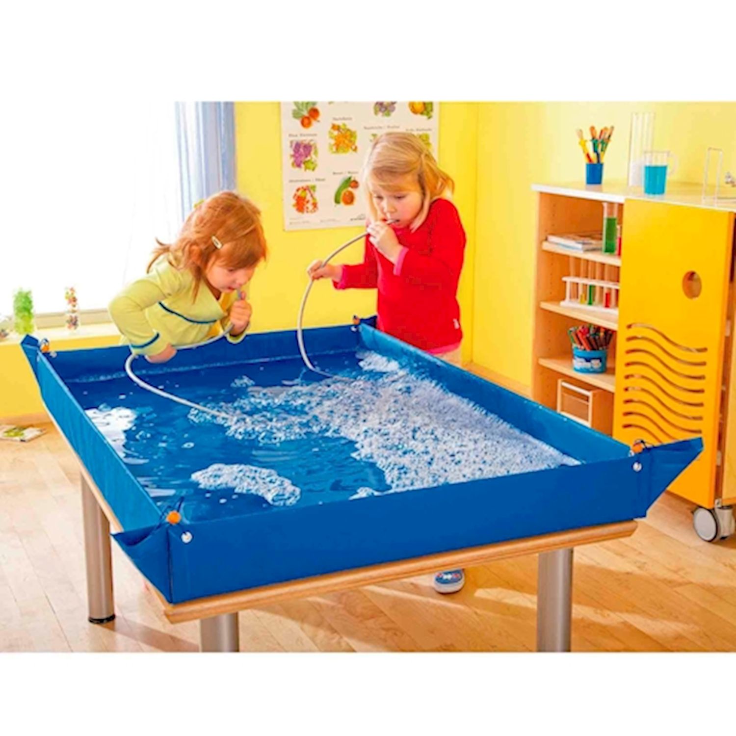 Kreativ- und Experimentierplane blau