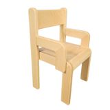 2040003-026 - Armlehnenstuhl ProSpiel natur, Sitzhöhe 26 cm