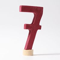 Geburtstagsring-Stecker Zahl 7