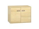 Pureo Doppeltürenschrank Furnier, B 100 x H 75 x T 60 cm