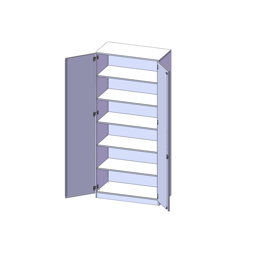 Doppeltürenschrank, B 100 x H 226 x T 50 cm