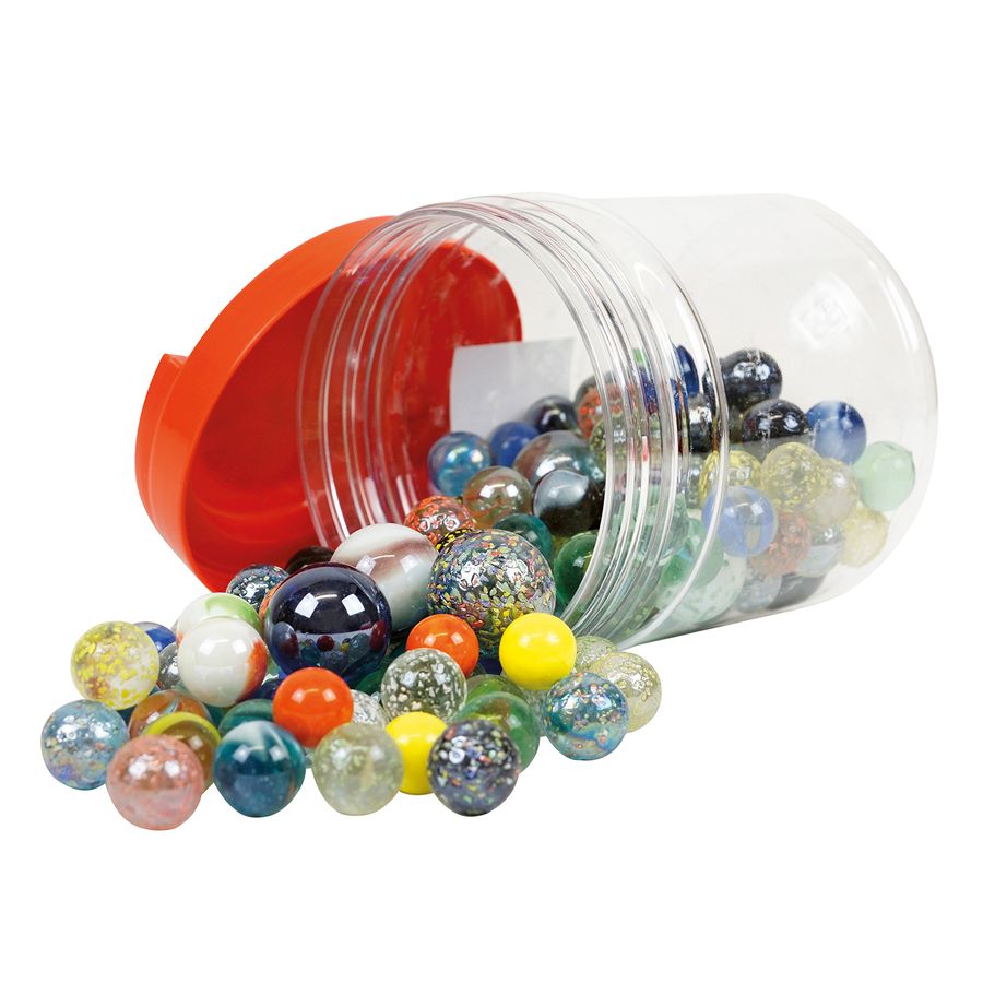 Glas-Murmeln Faszination ca. 1 kg, ø ca. 16-35 mm