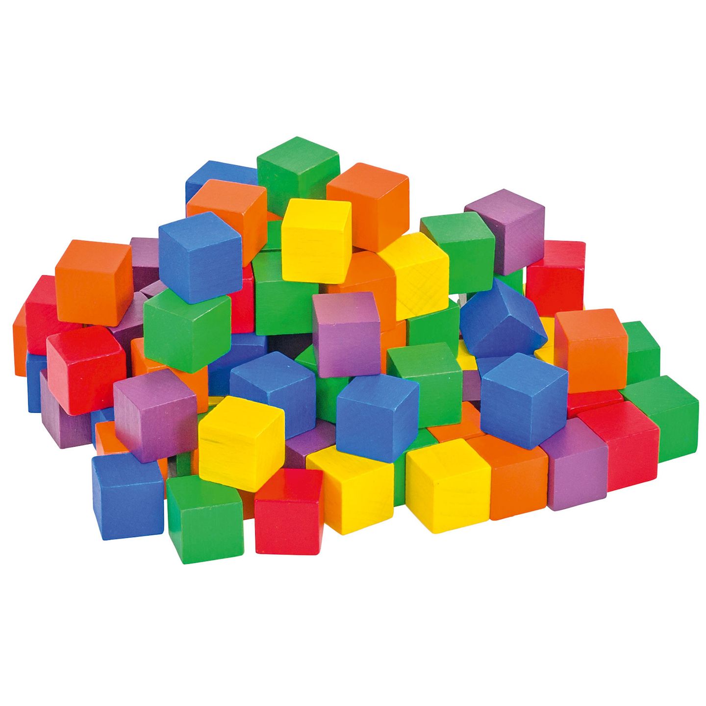 Bunte Holzwürfel 100 Stück