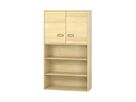 Pureo Türenschrank unten offen, Furnier
mit 3 Einlegeböden
B 100 x H 175 x T 42 cm