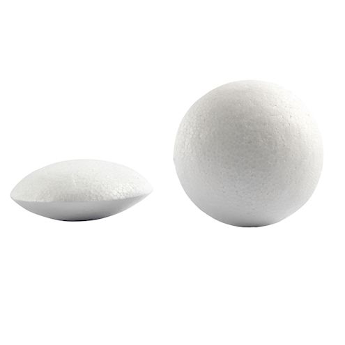 Styroporscheiben rund Ø 7,5 cm, 10 Stk.