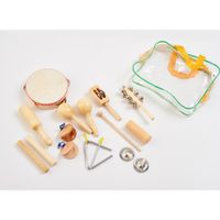 Perkussions Set aus Holz, klein