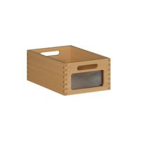 Massivholzkasten mittel mit Sichtfenster B 23,5 x H 14 x T 36 cm