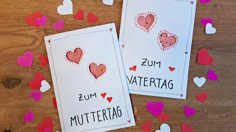 Bastelrezepte Muttertag Vatertag