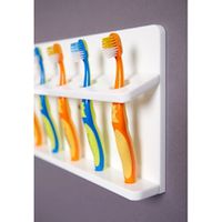 Zahnbürstenleiste aus Plexiglas weiss