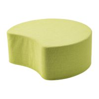 Sitzelement Sichel mit Kunstlederbezug, Ø 30 cm, Sitzhöhe 35 cm