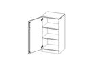 Schrank mit Sockel, 1 Tür abschliessbar (Türanschlag links), 2 Einlegeböden, B 60 x H 118 x T 40 cm