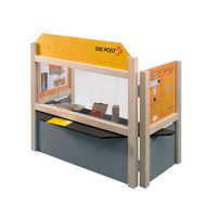 Postschalter / Kiosk Holz