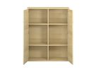 Pureo Doppeltürenschrank Furnier, 1 Mittelwand, B 100 x H 125 x T 42 cm
