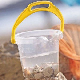 Transparenter Eimer