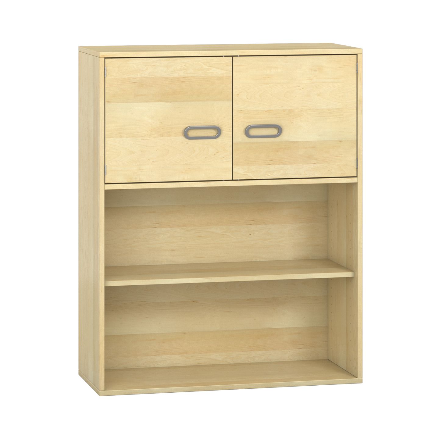 Pureo Türenschrank unten offen, Furnier
mit 2 Einlegeböden
B 100 x H 125 x T 42 cm