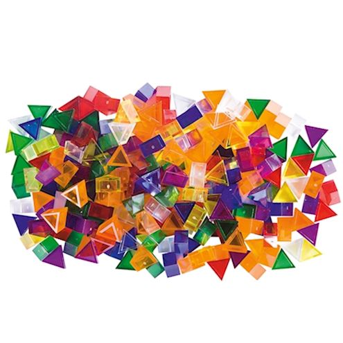 Prismo transparent Set, Dreiecksteine, ca. 400 Stk.