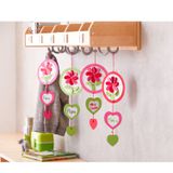 212.638.600 - Anhänger Herzblumen Sachenmacher, 6 Stück