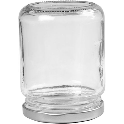 Glas mit Schraubdeckel