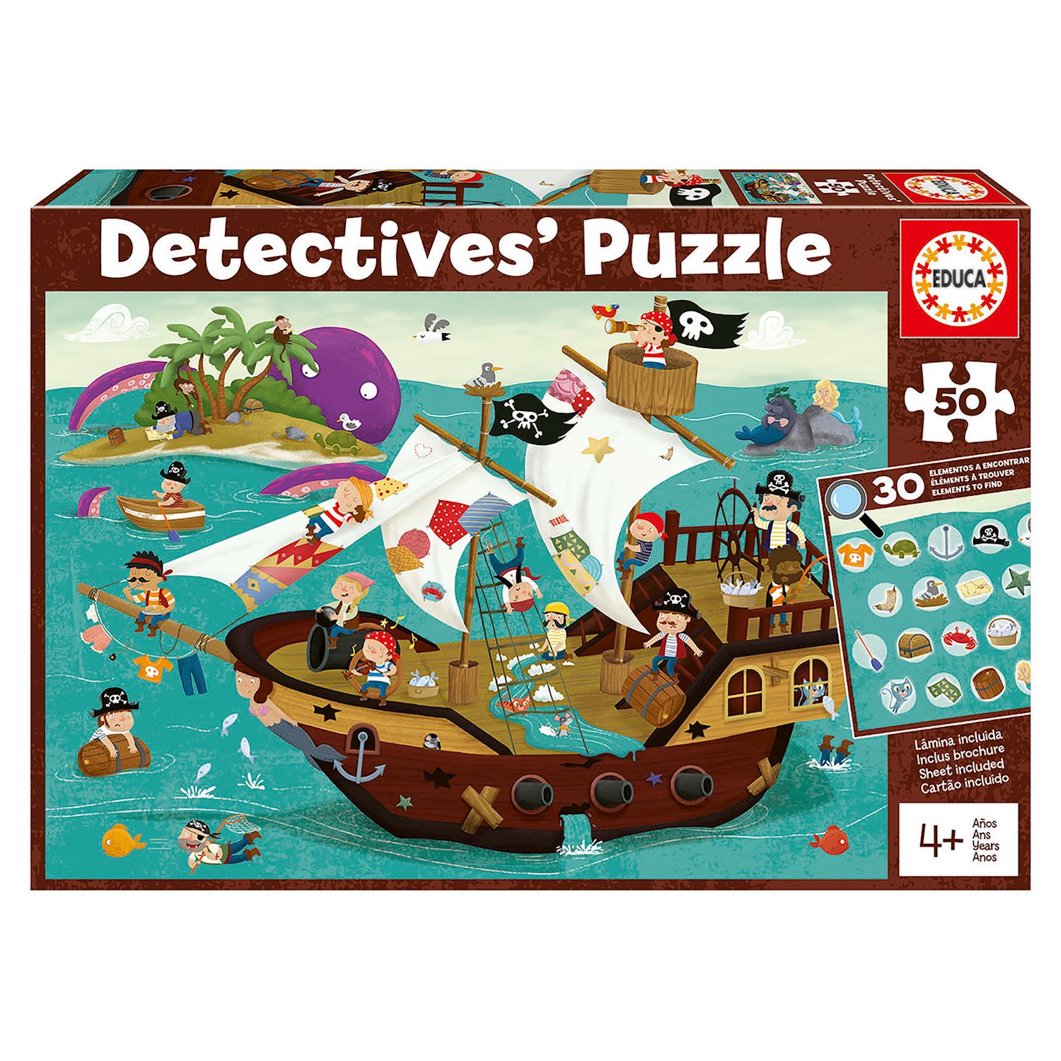 Detectives' Puzzle Piraten 50 Teile