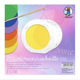 212.631.600 - Laternenzuschnitte rund bunt, 24 Stk. Ø 17,5 cm