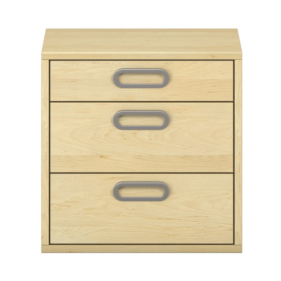 Pureo Schubkastenchrank mit 3 Schubkästen, Furnier
B 50 x H 50 x T 42 cm
