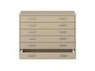 Pureo Papierschrank Dekor, mit 6 Schubkästen, B 100 x H 75 x T 60 cm
