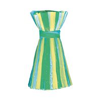 Edelbast matt 30 m, Multicolor gelb/blau