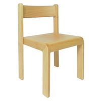Stapelstuhl Slovi natur, Sitzhöhe 18 cm