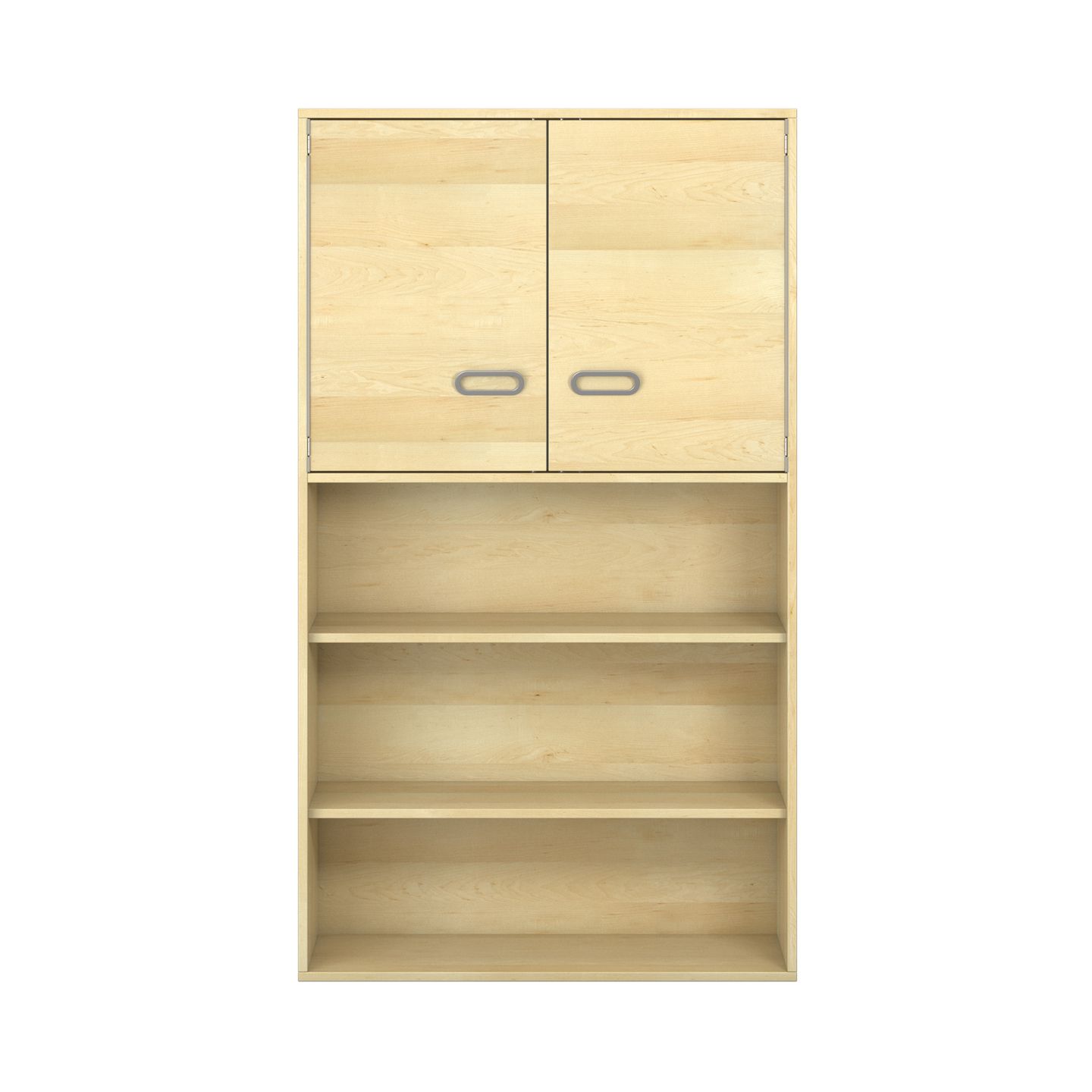 Pureo Türenschrank unten offen, Furnier
mit 3 Einlegeböden
B 100 x H 175 x T 42 cm