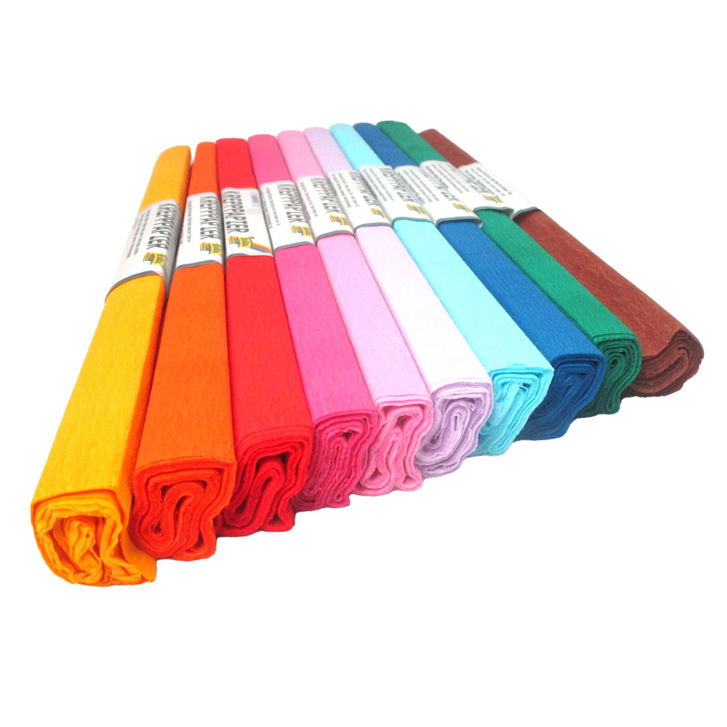 Krepppapier-Rollen nassfest, 10 Rollen