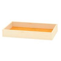 Krippen-Aufsatz mit Linoleumfläche, Furnier Eiche B 80 x H 10 x T 40cm