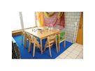 Quadrat-Tisch, B 90 x H 59 x T 90 cm, Buche hell