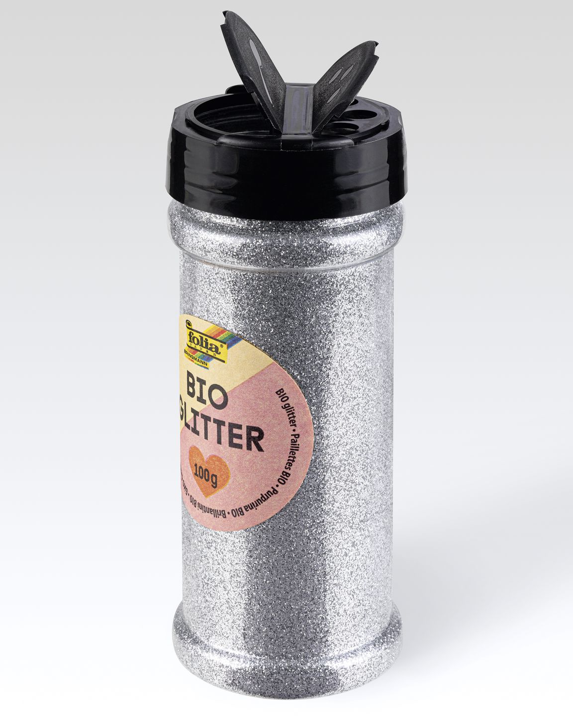 BIO Glitter 100 g silber