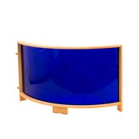 Paravent S Viertelkreis mit Acrylglas und Sockel