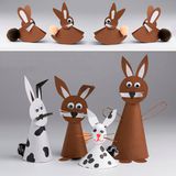 K12.003.010H - Tonpapier-Hasen
