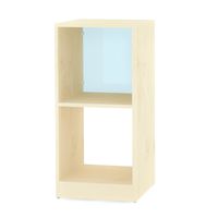 Raumtrennregal Einzelelement TWO, Dekor, B 44,8 x H 94,8 x T 40 cm