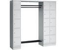 Garderobe mit 15 Schliessfächern, B 195 x H 195 x T 50 cm